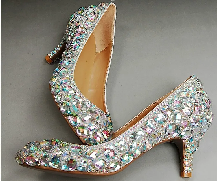 2018 High Heels For Prom Rhinestone 