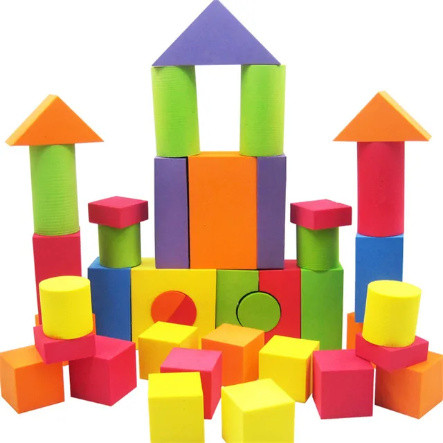 Building Blocks Of Art : Pcs kid eva safe foam assemblage building blocks soft