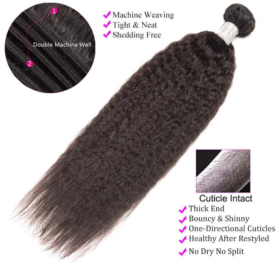 Kinky Straight Hair Bundles Brazilian Hair Weave 1 3 4 Bundles Remy Yaki Human Hair Extensions 8-28 Inch Bundles Deals ALIPOP Kinky Straight Hair Bundles Brazilian Hair Weave 1 3 4 Bundles Remy Yaki Human Hair Extensions 8-28 Inch Bundles Deals ALIPOP