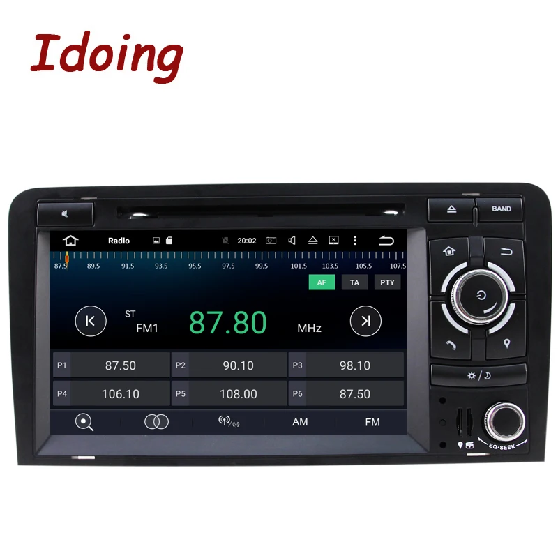 Idoing Android7.1/2G + 16G/4 ядра/2Din для Audi A3 автомобильный dvd плеер мультимедийное видео