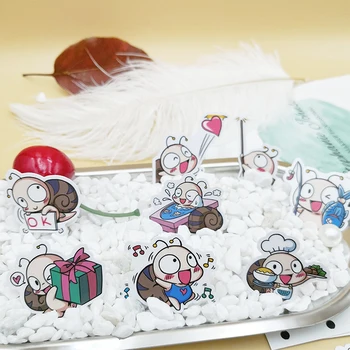 

20/40pcs Creative Cute Funny Cartoon Snail Baby Sticker Laptop Skateboard Bicycle DIY Waterproof Sticker