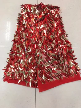 

ZH-7239 good looking french lace fabric embroidered lace fabric bridal lace fabric with sequins