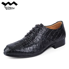 

Buzede New Arrival Mens Casual Shoes Crocodile Pattern Men Luxury Dress Shoes Handmade Men Business Shoes Formal Shoes Big 38-50