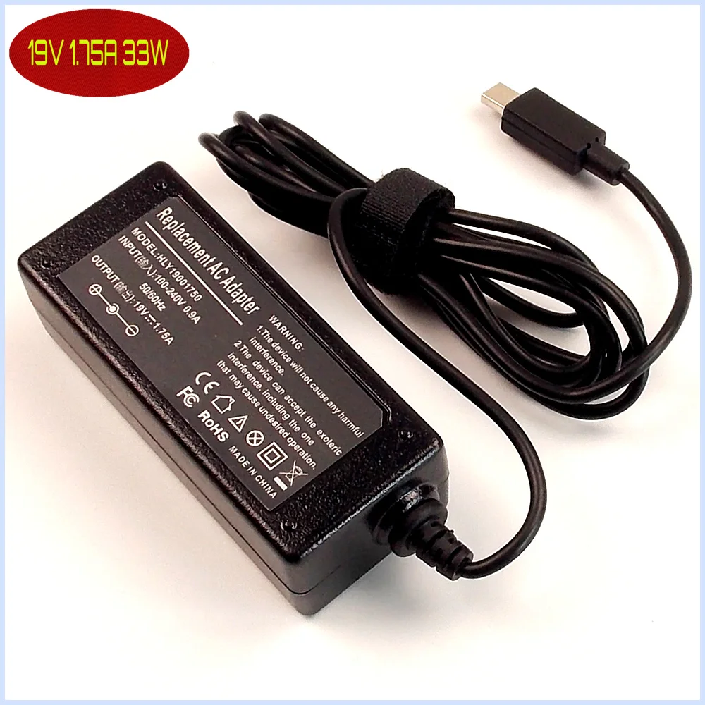 19V 1.75A Laptop Ac Adapter Charger POWER SUPPLY Cord For ASUS VivoBook E200 E200H E200HA-US01-GD E200HA-US01-BL