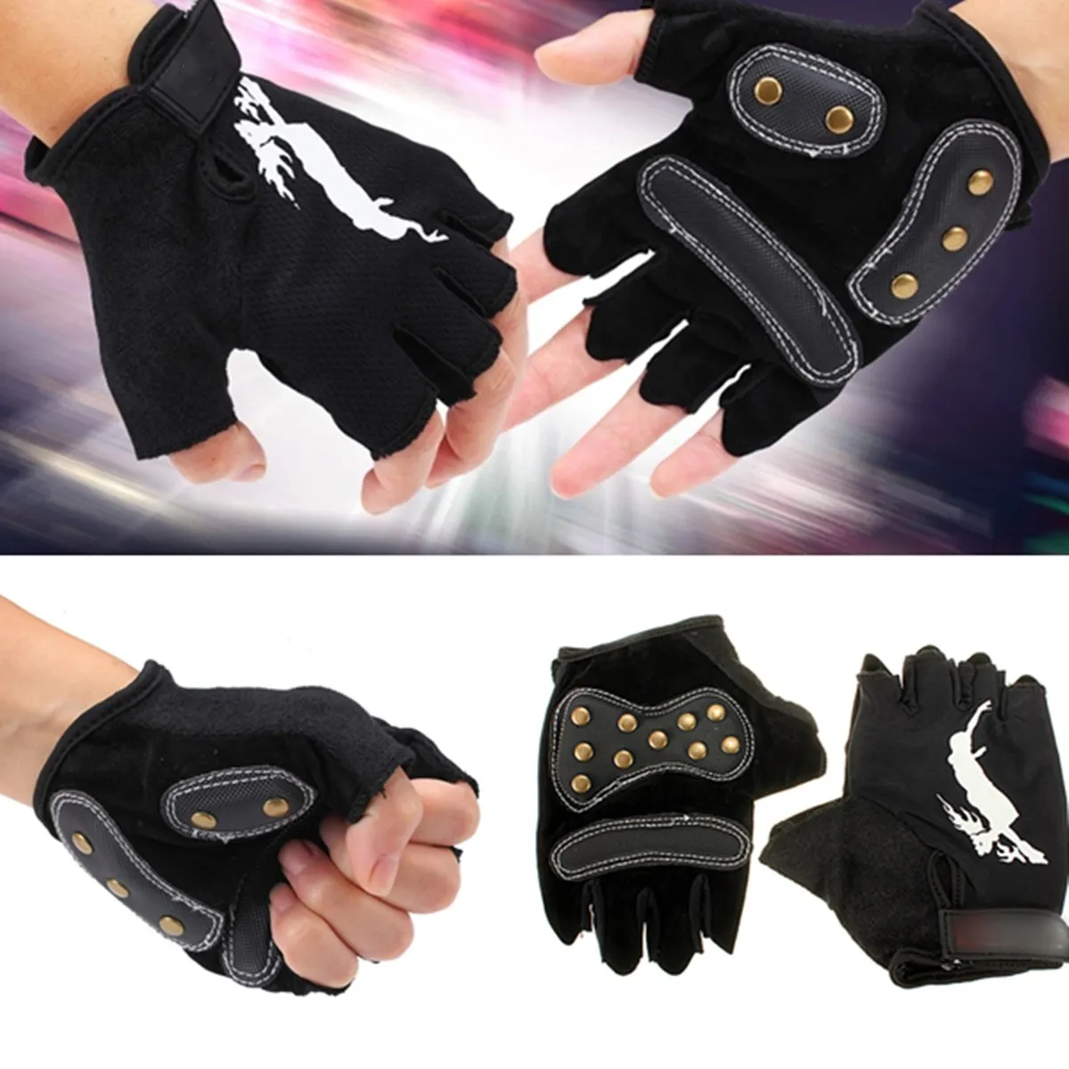

Skateboard Gloves Longboard Gloves Half Finger Fingerless Gloves For Longboard Skateboard Hunting Outdoor Sports