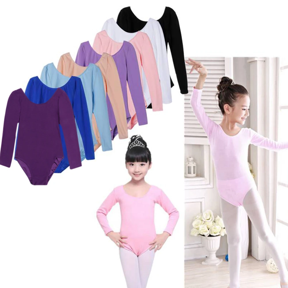iEFiEL Children's Ballet Costumes Kids Long Sleeve Turnpakje Dance Bodysuit Gymnastics Leotard for Girls Ballet Tutu Dancerwear iEFiEL Children's Ballet Costumes Kids Long Sleeve Turnpakje Dance Bodysuit Gymnastics Leotard for Girls Ballet Tutu Dancerwear