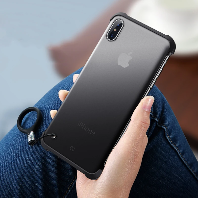 

for iPhone XR XS Max 10s X 8 7 Plus Case Anti-knock Matte Acrylic Back Cover for Apple X S 10 8 7 + 8P 7P Case Phone Cover Shell