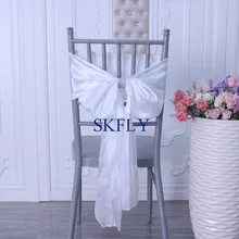 SH023B очень дешевые хорошее качество много цветов из цветовой диаграммы необычные свадебные белый атласный стул пояс с пряжкой