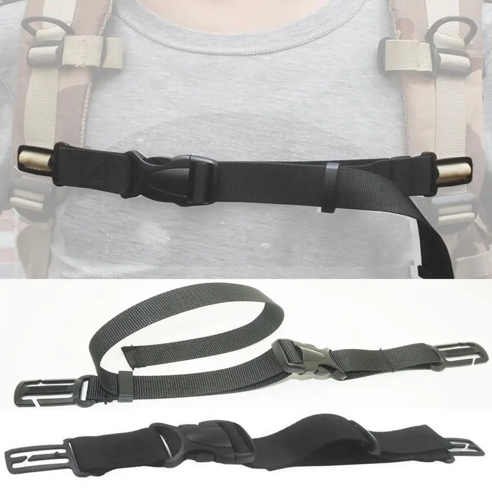Adjustable Backpack Rucksack Webbing Sternum Chest Harness Buckle Clip Strap RI 
