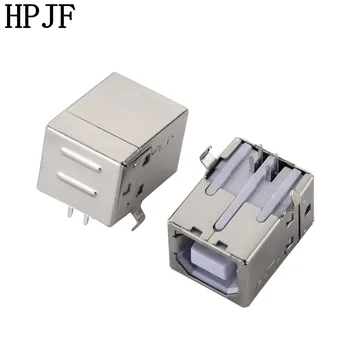 

10pcs/lot USB B Type Female Socket Connector for Printer Socket Square Head Connector Data Interface