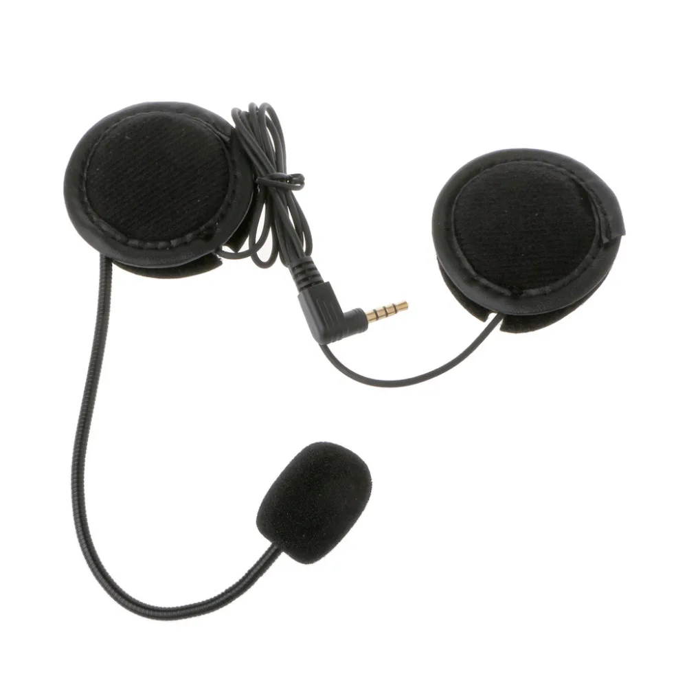 

QILEJVS Microphone Speaker Soft Accessory For Motorcycle Intercom Work with 3.5mm-plug -m19