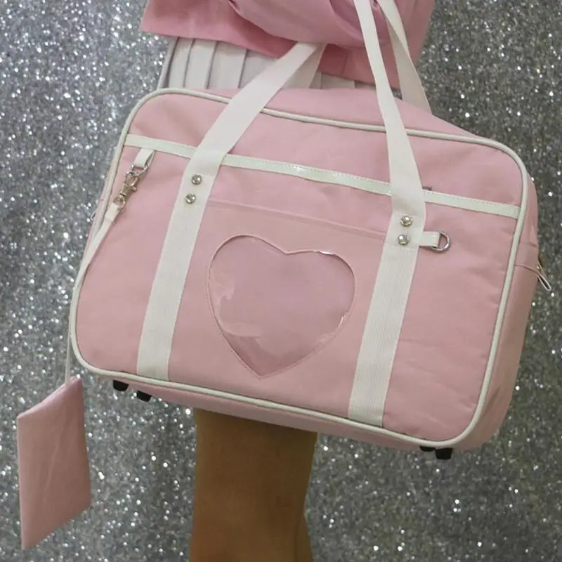 

Heart Girls Large Cosplay Shoulder Bag Laptop Purse Travel School Bags Book Bag