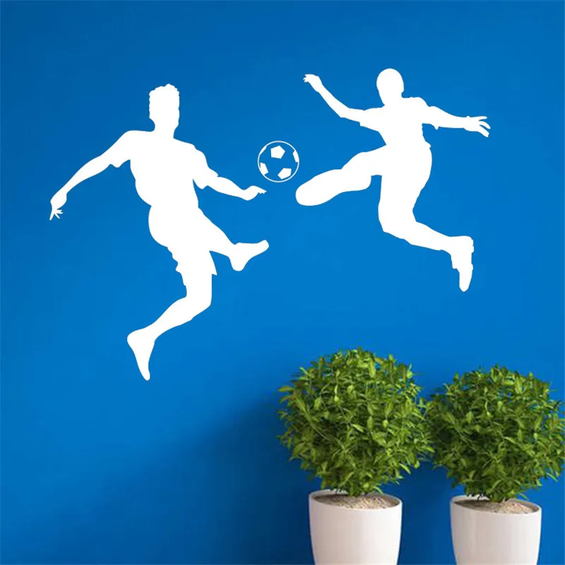 Football Wall Stickers Soccer Play Ball Home Decals Living Room Kids