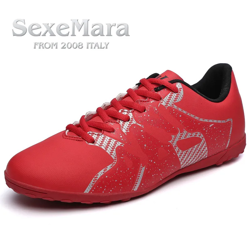

2018 Brand Professional Soccer Football Shoes Men Women Outdoor TF Turf Soccer Cleats Athletic Trainers Sneakers Adults Boots
