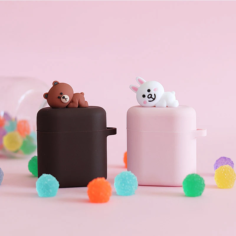 

Cute Earphone Silicone Case for Honor FlyPods / FreeBuds 2 / Huawei FreeBuds 2 Pro Charge Box Case Anti-lost Protective Cover