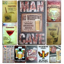 Виски/вино/Коктейль/пиво винтажный домашний декор жестяная вывеска " x 12" металлическая вывеска Бар/паб/гараж Настенный декор мета табличка металлический художественный плакат