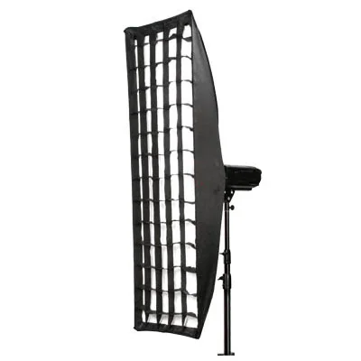 

Strip Light Softbox with Grid and Speedring for N, C SpeedLight and Studio Strobe Photographic equipment 35*140cm CD50