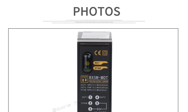 Autonics 12-24VDC фотоэлектрический переключатель 0,1~ 5 м фото датчик BX5M-MDT световозвращающий транзистор
