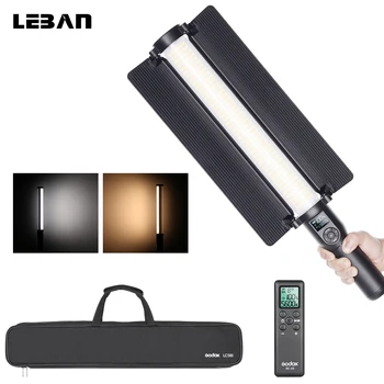 

Godox LC500 3200K-5500K CRI>95 Handheld LED Video Light Built-in Lithium Battery with Remote Control and Carry Bag