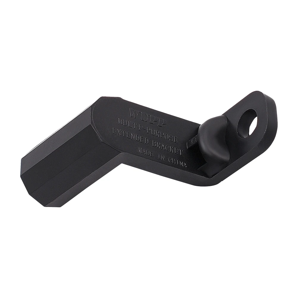

1PC Black Lightweight Motorcycle Holder Stand For Headlight Phone Holder Voltmeter Compact Rear-View Mirror Extended Bracket