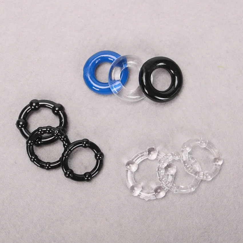 3 pz/pacco anello in silicone con tempo di ritardo anelli prodotti per adulti giocattolo del sesso maschile soggiorno flessibile ciambelle anelli regalo del partito_voghion.com