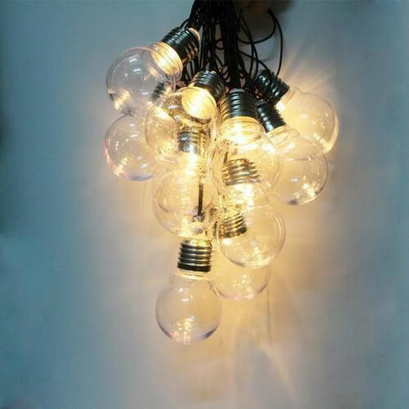 

Novelty 20 LED G45 Globe Connectable Festoon Party Ball string lamps led Christmas Lights fairy wedding garden pendant garland