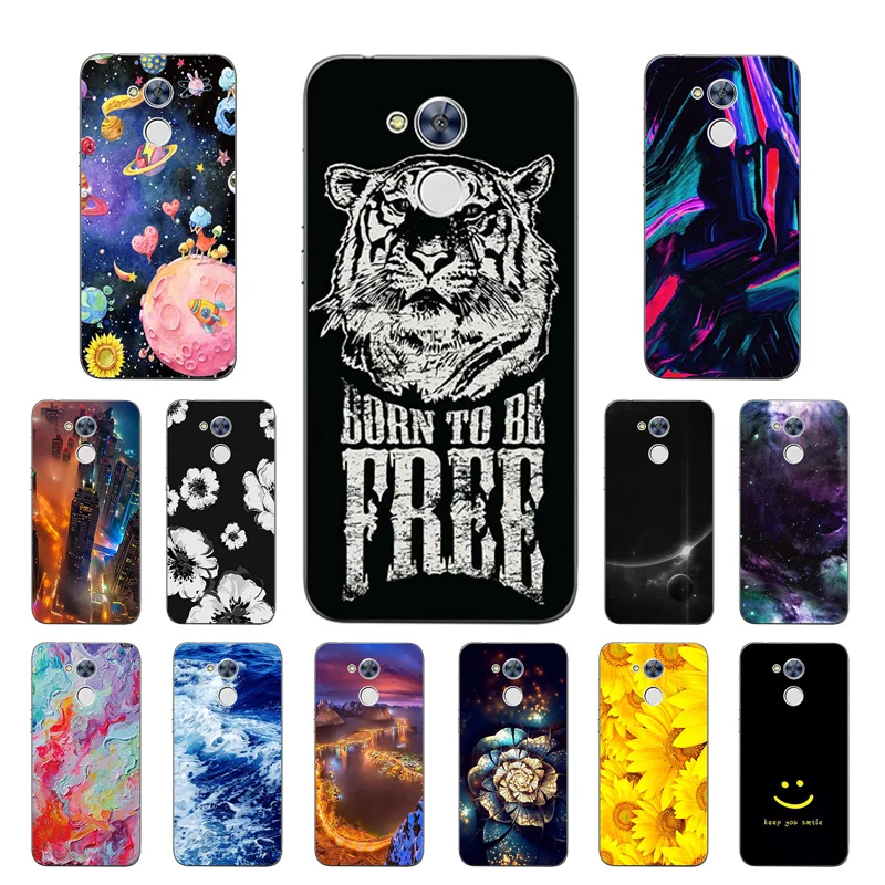for Huawei Honor 6A Soft Silicone TPU Back Cover Huaiwei Honor6A Phone Cases 5.5'' Shell Billow Printing Fundas Coque |