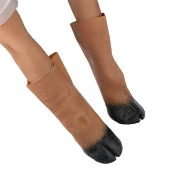 

New Funny Latex Horse Hooves Glove Cosplay Halloween Costume Party Theater Prop