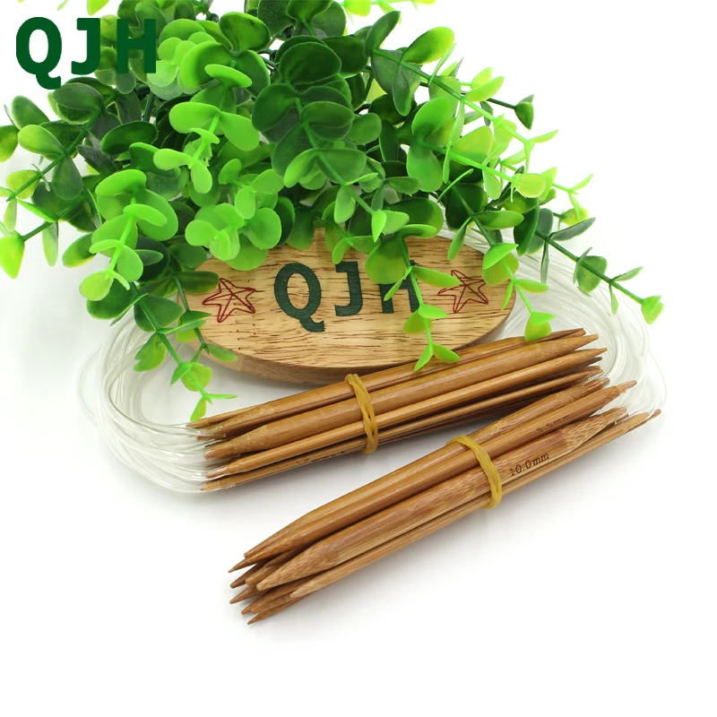 Hot-Sale-QJH-Bamboo-Ring-Needle-40cm-60cm-18set-36pcs-sweater-Circular-Knitting-Crafts-Tools-Natural (4)