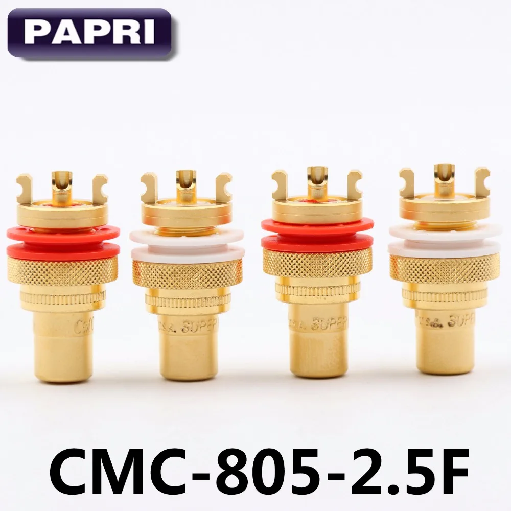 PAPRI 2 пары CMC-805-2.5F гнездовых адаптеров RCA разъемы для CD-плееров усилителей