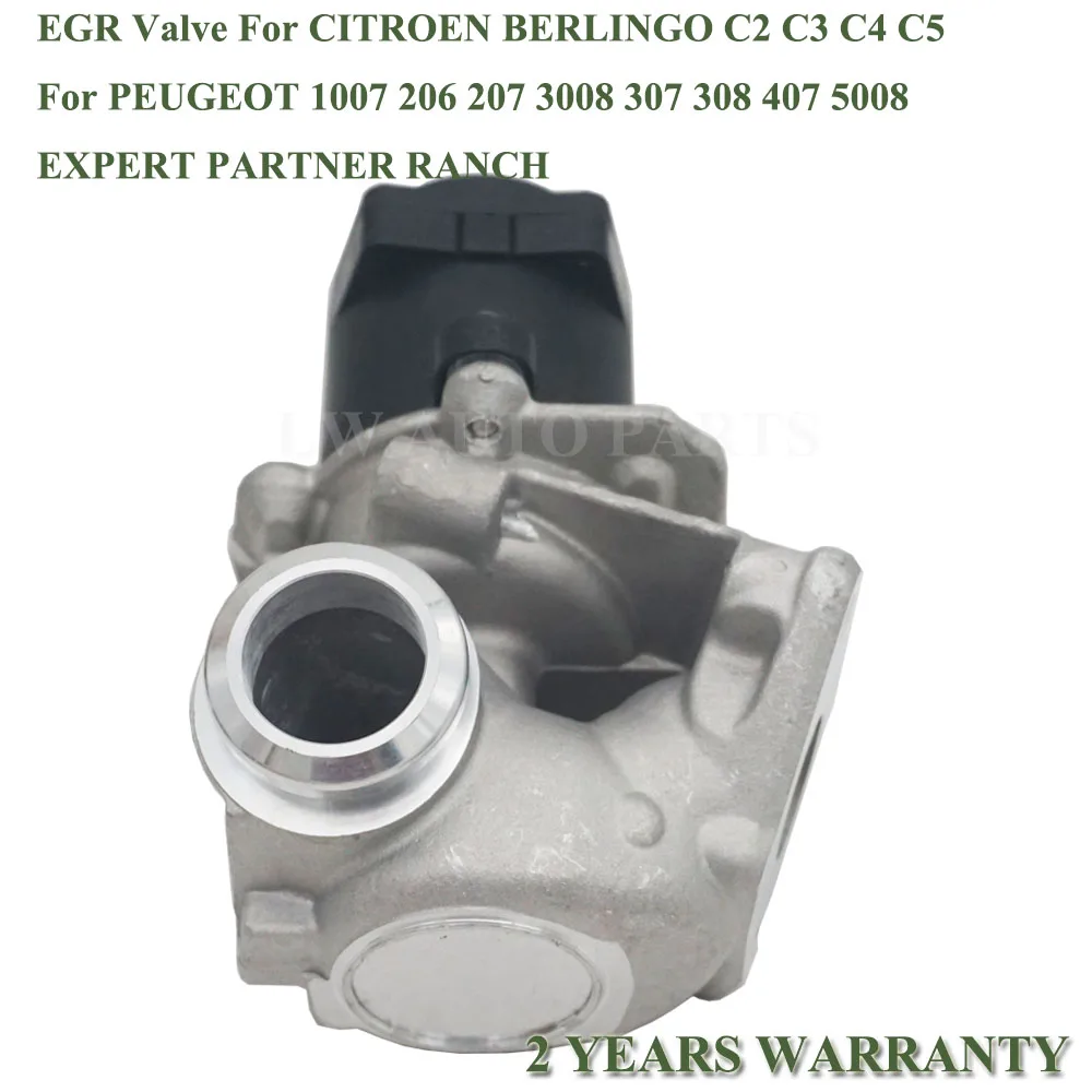 Клапан EGR подходит для CITROEN BERLINGO C2 C3 C4 C5 DISPATCH XSARA PICASSO 1 6 HDI 9660276280 6NU010171101 1618 59 1618NR