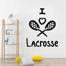 NEW Sports Lacrosse Removable Art Vinyl Wall Stickers Removable Wall Sticker Room Decoration NEW Sports Lacrosse Removable Art Vinyl Wall Stickers Removable Wall Sticker Room Decoration