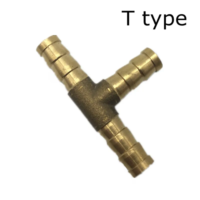 

Free shipping 10 PCS/LOT hose tee fittings 8mm , brass fittings tee connector ,T type diameter 8MM