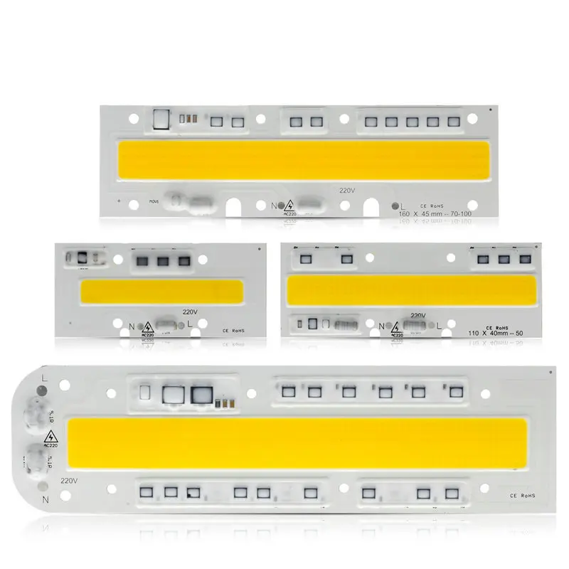 Светодиодный COB чип лампа AC 220 В 30 Вт 50 Вт 100 Вт 150 Вт Smart IC/светодиодный объектив для DIY светодиодный прожектор COB лампы - Испускаемый цвет: Only Chip  Warm Whit