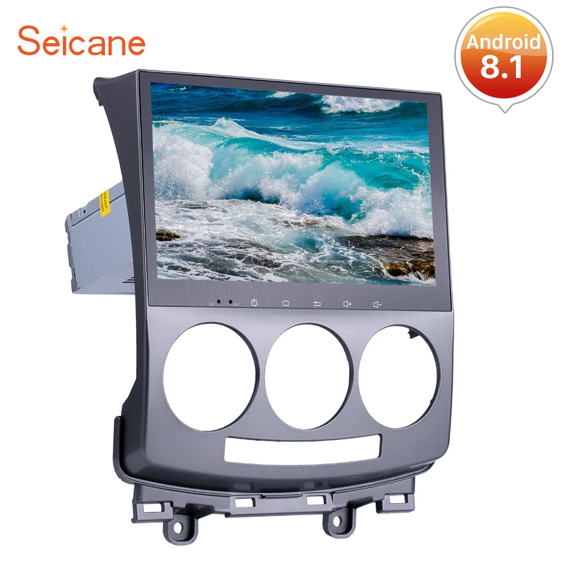 

Seicane 9"8-Core Android 8.1 Car GPS Navigation Radio Multimedia Player for Mazda 5 2005 2006 2007 2008 2009 2010 With RAM 2GB
