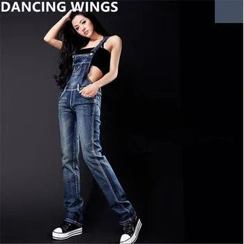 

European and American Style Women Jeans Jumpsuit Spring Casual Vintage Skinny Washed Denim Overalls Women Clothing