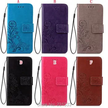 

Lucky Clover Wallet Leather Pouch Case For Samsung Galaxy S8 PLUS Huawei Magic P8 LITE 2017 Strap TPU Stand ID Card Cover 100pcs