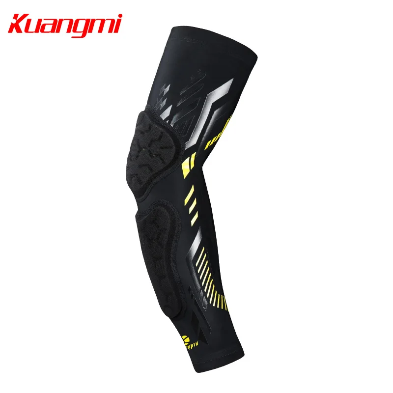 

Kuangmi 2 PCS Elbow Support Sleeve Protector for Weightlifting Tennis Brace Gym Power Crashproof Sport Basketball Elastic Pads