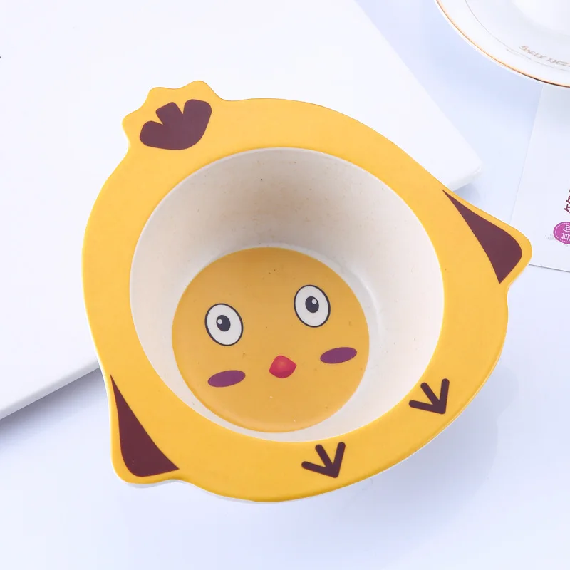 Solid Feeding Baby Food Bowl ECO Bamboo Tableware Non-slip Dinnerware for Feeding Baby Dishes Cartoon Children Kids Bamboo Plate Solid Feeding Baby Food Bowl ECO Bamboo Tableware Non-slip Dinnerware for Feeding Baby Dishes Cartoon Children Kids Bamboo Plate