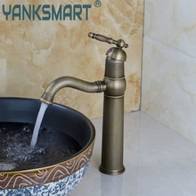 Кран горячей/холодной воды для кухни/Мытье Ванны для раковины с покрытием Torneira Cozinha бамбук античная латунь поворотный 8656/10 смеситель для раковины