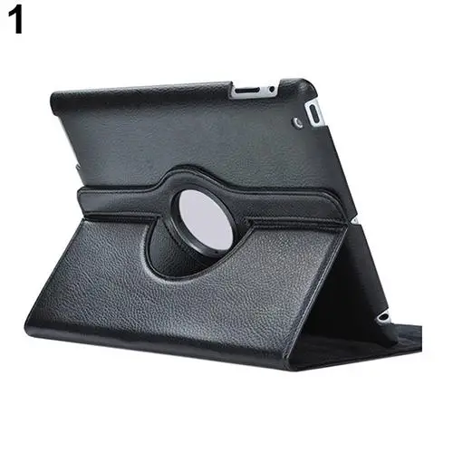 360 Вращающийся Folio Stand Смарт Искусственная кожа чехол для Apple iPad 2/3/4 | Компьютеры и