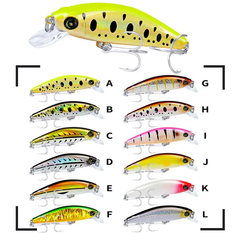 

1PCS 11G 8CM Minnow Fishing Lure Pesca Artificial ABS Hard Bait 6# Hook Snakehead Swimbait Fishing Tackles For Lake