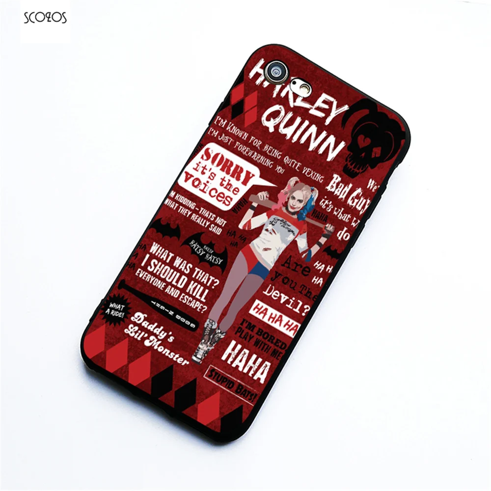 SCOZOS Quoting the Very Vexing Harley Quinn phone case soft Cover ForIphone X 5 5S Se 6 6S 7 8 Plus #ta |