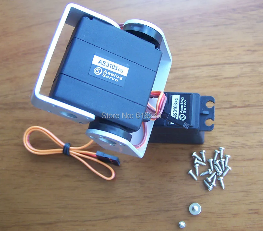 

free shipping 2DOF Robot FPV Pan/Tilt for DIY Camera Platform 5.5kg torque analog servo Camera Mount For Aircraft FPV plastic