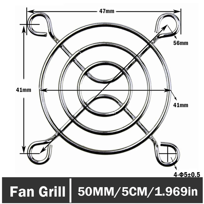 Axial Fan Cooling Cooler Metal Grill Finger Guard Cover Protector 120 mm