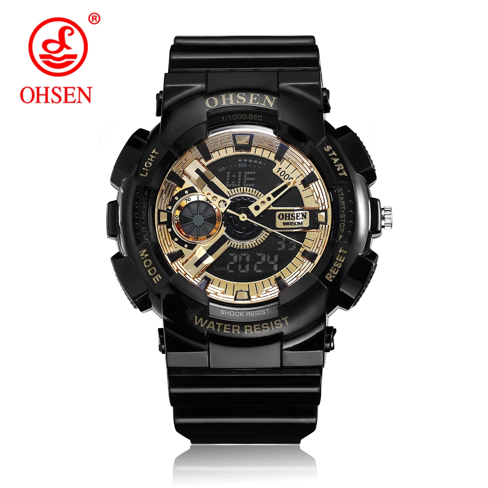 

OHSEN Men Watches Outdoor Quartz Sports Wristwatches Fashion Casual Multifunction 50M Waterproof Watch Boy Relogio Masculino