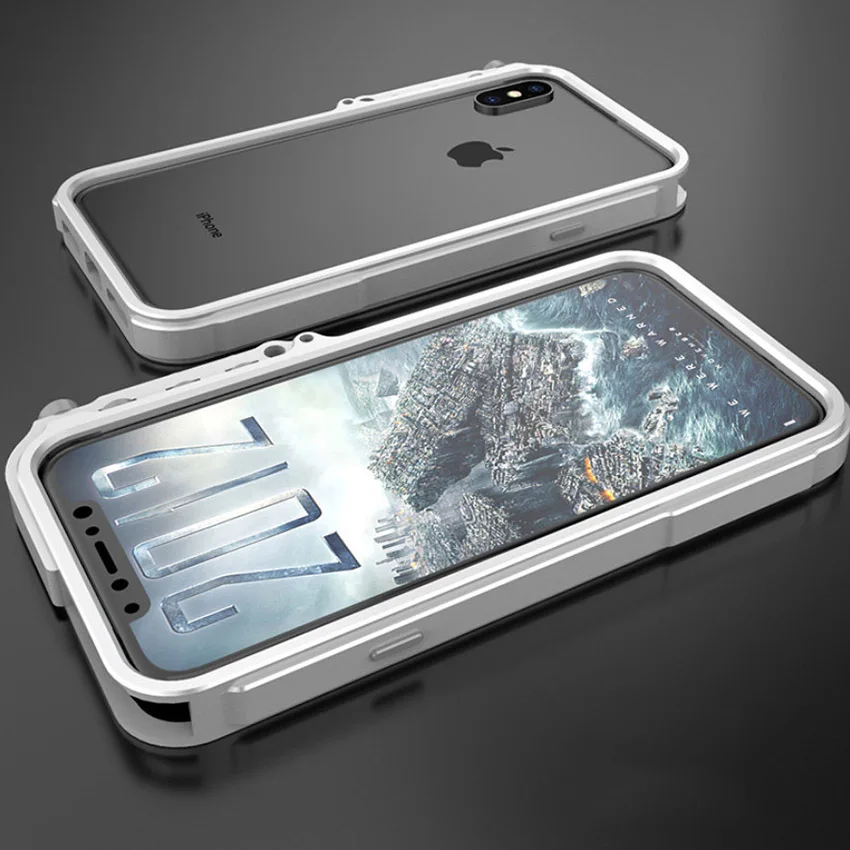 Цена Металлический бампер для iPhone 7, 8 Plus, iPhone x, xs, max, чехол на руку, авиационный алюминиевый бампер, чехол для телефона, тактическая версия