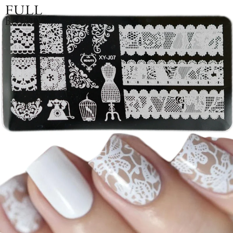 Трафареты из нержавеющей стали для дизайна ногтей 12 х6 см|nail stamping plates|stamping platesmanicure