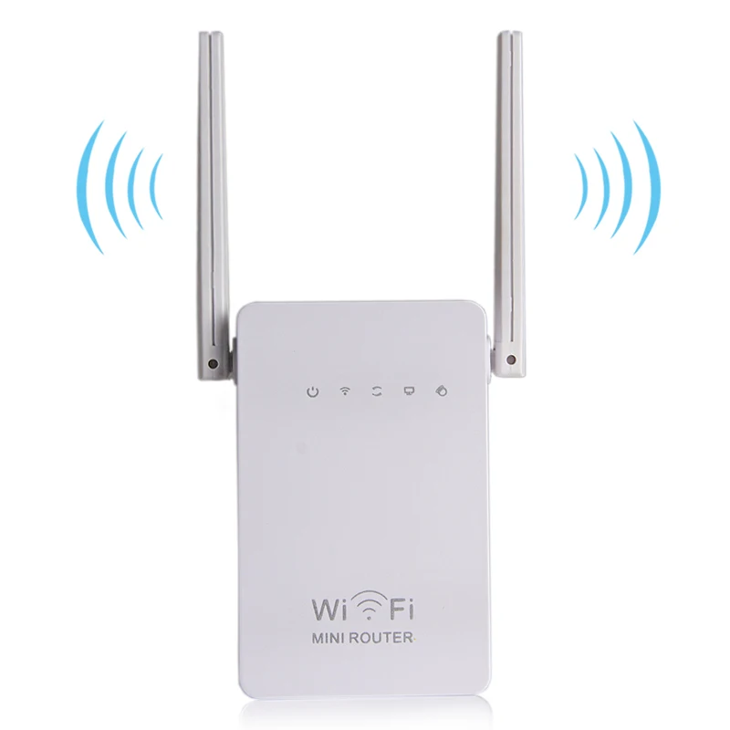 Беспроводной Wi-Fi маршрутизатор мини-маршрутизатор 300 Мбит/с двойная антенна 2,4 ГГц Wi-Fi повторитель диапазона расширитель сигнала 802,11 b/g/n Wi-Fi