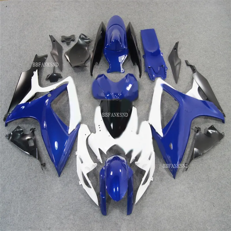 

Injection molded Fairing for Suzuki 2006 2007 GSXR600 GSXR750 blue Fairings GSXR 600 750 K6 K7 06 07 black parts